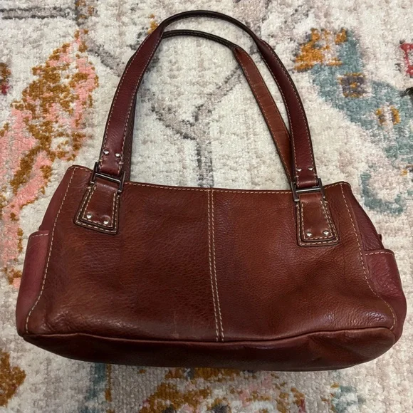 Vintage Fossil Leather Shoulder Bag - Picture 2 of 10